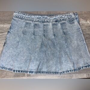 American Eagle Outfitters Light Blue Denim Skort